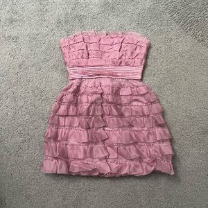 BCBG Ruffled Purple Dress
